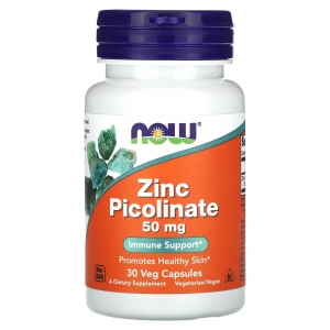 Піколінат цинку біодобавка, Now Foods Zinc Picolinate 50 mg 30 капсул Піколінат цинку біодобавка, Now Foods Zinc Picolinate 50 mg 30 капсул