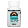 Залізо, покращена формула Advanced Ferrochel 27 mg Source Naturals (180 таблеток)
