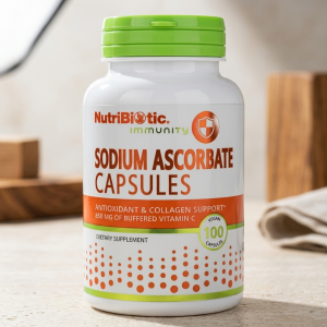 Аскорбат натрію для підвищення імунітету NutriBiotic Sodium Ascorbate 100 капсул