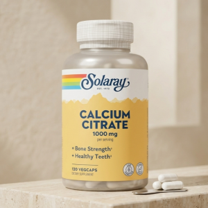 Кальцій цитрат для здоров'я кісток, Solaray Calcium Citrate 1000 mg (120 капсул)
