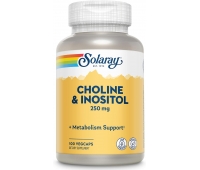 Холин и инозитол Solaray Choline & Inositol 250 мг 100 капсул