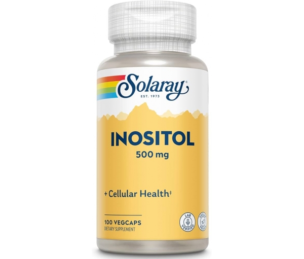 Инозитол для нервной системы Solaray Inositol 500 mg 100 капсул