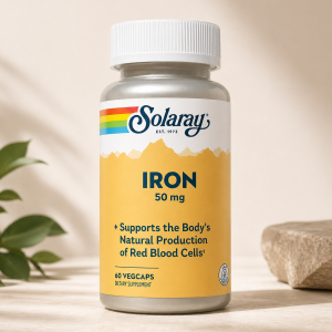 Залізо Solaray Iron 50 mg Veg Caps 60 капсул