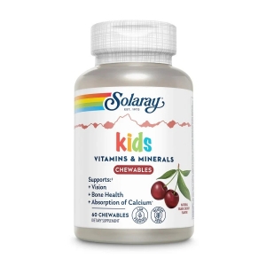 Вітаміни та мінерали для дітей Solaray Kids Vitamins & Minerals, 60 жувальних таблеток Вітаміни та мінерали для дітей Solaray Kids Vitamins & Minerals, 60 жувальних таблеток