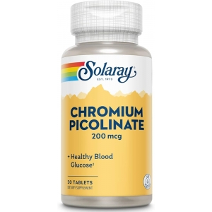 Хром піколінат Solaray Chromium Picolinate 200 mcg 50 таблеток