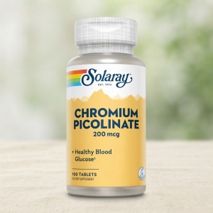 Хром піколінат Solaray Chromium Picolinate 200 mcg 100 таблеток Хром піколінат Solaray Chromium Picolinate 200 mcg 100 таблеток