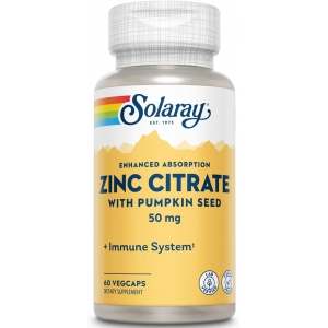Цинк цитрат Solaray Zinc Citrate 50 mg 60 капсул