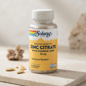 Цинк цитрат Solaray Zinc Citrate 50 mg 60 капсул