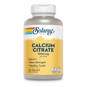 Кальцій цитрат для здоров'я кісток, Solaray Calcium Citrate 1000 mg (120 капсул)
