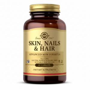 Вітаміни для волосся, шкіри та нігтів Solgar Skin, Nails & Hair Advanced MSM Formula (60 таблеток)