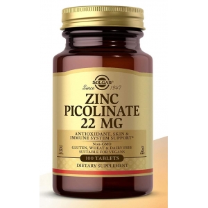 Піколінат цинку біодобавка, Solgar Zinc Picolinate 22 mg (100 таблеток) Піколінат цинку біодобавка, Solgar Zinc Picolinate 22 mg (100 таблеток)