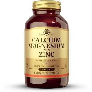 Комплекс кальцію та магнію з цинком, Solgar Calcium Magnesium + zinc (250 таблеток)