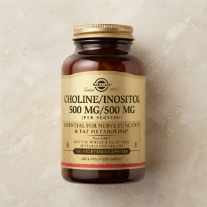 Холін та інозитол для здоров'я печінки Solgar Choline/Inositol 500mg/500mg 100 капсул Холін та інозитол для здоров'я печінки Solgar Choline/Inositol 500mg/500mg 100 капсул
