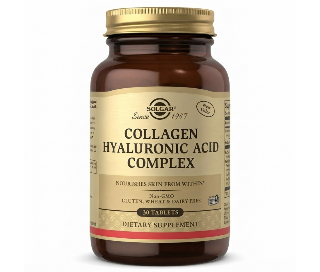 Гіалуронова кислота з колагеном Solgar Collagen Hyaluronic Acid Complex 30 таблеток Гіалуронова кислота з колагеном Solgar Collagen Hyaluronic Acid Complex 30 таблеток