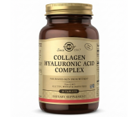 Гиалуроновая кислота с коллагеном Solgar Collagen Hyaluronic Acid Complex 30 таблеток