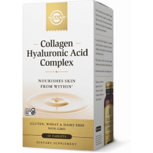 Гіалуронова кислота з колагеном Solgar Collagen Hyaluronic Acid Complex 30 таблеток Гіалуронова кислота з колагеном Solgar Collagen Hyaluronic Acid Complex 30 таблеток