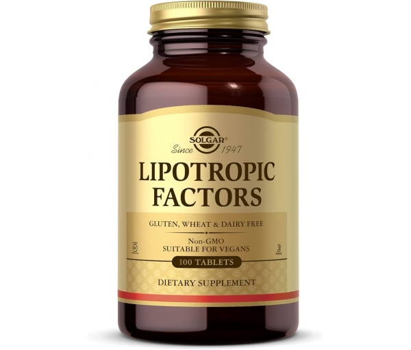 Ліпотропний фактор для здоров'я печінки Solgar Lipotropic Factors (100 таблеток) Ліпотропний фактор для здоров'я печінки Solgar Lipotropic Factors (100 таблеток)
