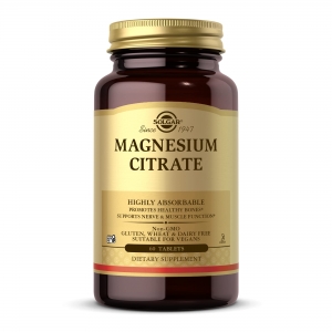 Магній Цитрат (Magnesium Citrate) 400 mg Solgar 60 таблеток Магній Цитрат (Magnesium Citrate) 400 mg Solgar 60 таблеток