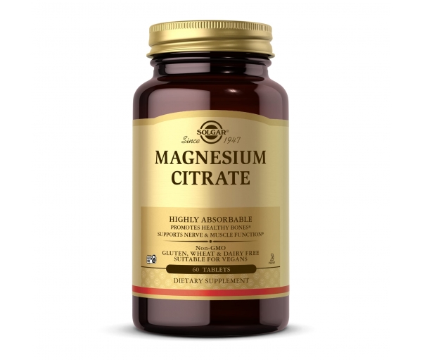 Магній Цитрат (Magnesium Citrate) 400 mg Solgar 60 таблеток Магній Цитрат (Magnesium Citrate) 400 mg Solgar 60 таблеток