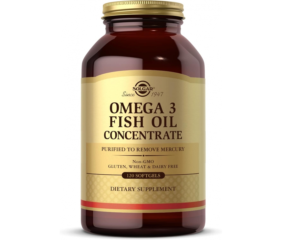 Омега-3 концентрат Solgar Omega 3 Fish Oil Conсentrate 2000 мг 120 капсул Омега-3 концентрат Solgar Omega 3 Fish Oil Conсentrate 2000 мг 120 капсул
