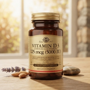 Вітамін D3 (холекальциферол) Solgar Vitamin D-3 5000 IU 125 мкг 60 Veg Caps
