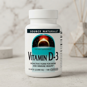 Вітамін D3 для здоров'я кісток, Source Naturals Vitamin D-3 2000 IU 50 мкг (100 капсул)