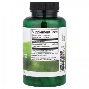 Ашваганда для нервової системи та здорового сну Swanson Full Spectrum Ashwagandha 450 mg 100 капсул