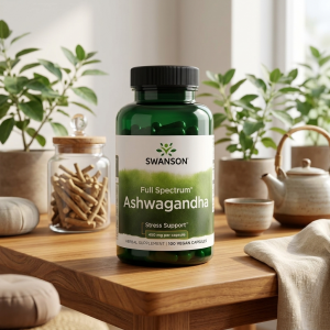 Ашваганда для нервової системи та здорового сну Swanson Full Spectrum Ashwagandha 450 mg 100 капсул