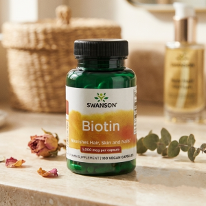 Біотин у капсулах (Вітамін B7) Swanson Biotin 5000 mcg 100 капсул Біотин у капсулах (Вітамін B7) Swanson Biotin 5000 mcg 100 капсул