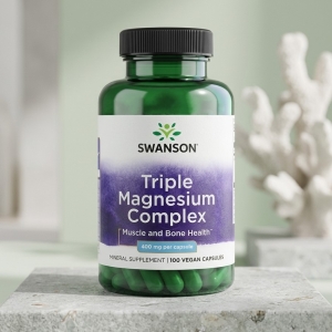 Магнієвий комплекс Swanson Triple Magnesium Complex 400 mg 100 капсул Магнієвий комплекс Swanson Triple Magnesium Complex 400 mg 100 капсул