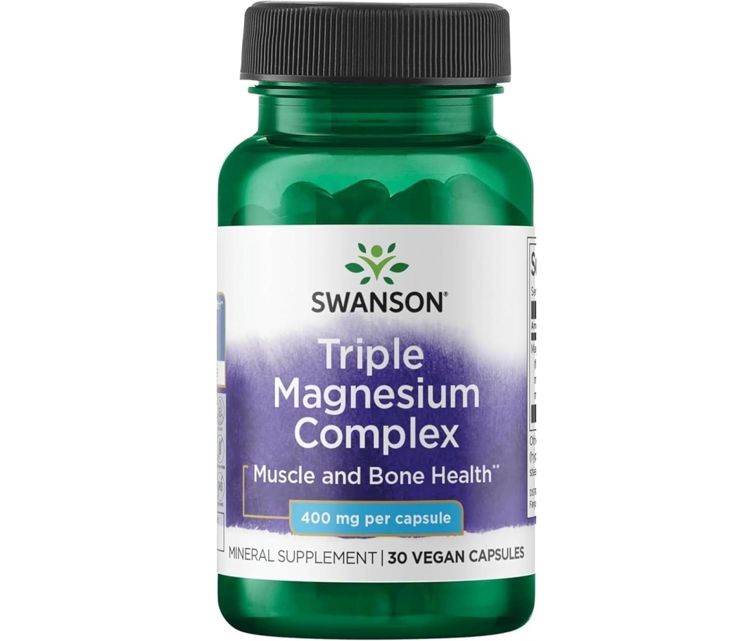 Магнієвий комплекс Swanson Triple Magnesium Complex 400 mg 30 капсул Магнієвий комплекс Swanson Triple Magnesium Complex 400 mg 30 капсул
