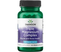 Магнієвий комплекс Swanson Triple Magnesium Complex 400 mg 30 капсул