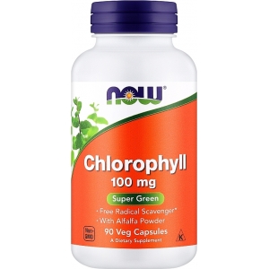 Біодобавка Хлорофіл Now Foods Chlorophyll 100 mg (90 капсул) Біодобавка Хлорофіл Now Foods Chlorophyll 100 mg (90 капсул)