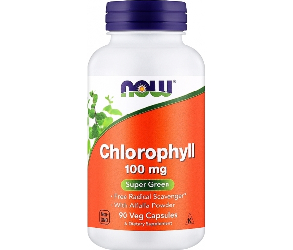 Біодобавка Хлорофіл Now Foods Chlorophyll 100 mg (90 капсул) Біодобавка Хлорофіл Now Foods Chlorophyll 100 mg (90 капсул)
