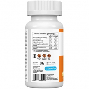 Комплекс вітамінів групи B, UltraVit Vitamin B complex VPLab (90 капсул) Комплекс вітамінів групи B, UltraVit Vitamin B complex VPLab (90 капсул)