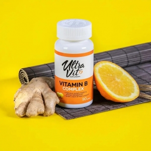 Комплекс вітамінів групи B, UltraVit Vitamin B complex VPLab (90 капсул) Комплекс вітамінів групи B, UltraVit Vitamin B complex VPLab (90 капсул)